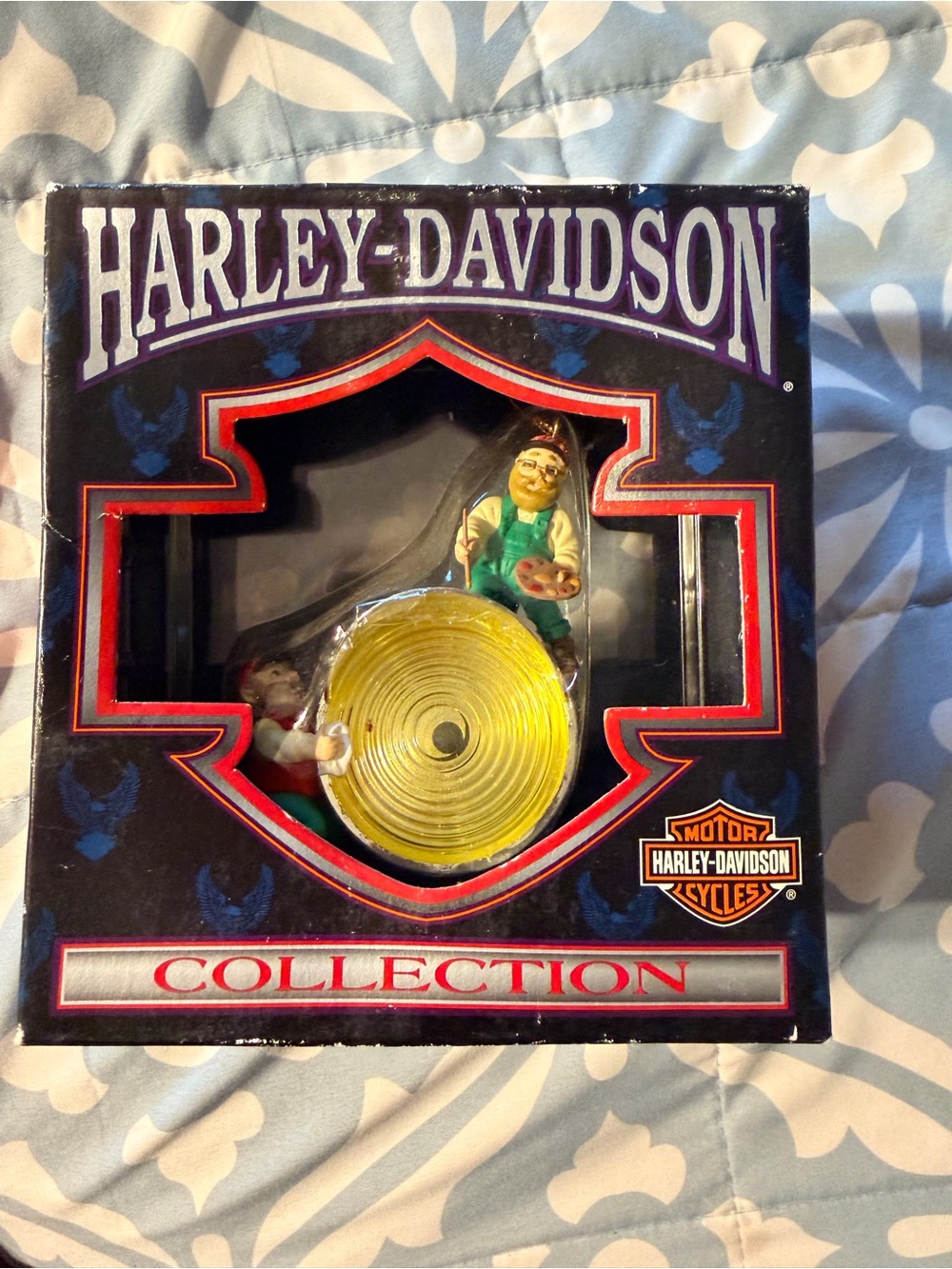 Harley-Davidson Black Box Collectible with Yellow Accent